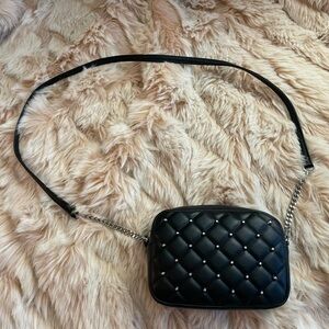 Rebecca Minkoff Black Quilted Leather Crossbody Bag
